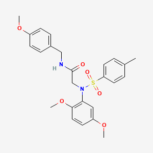 N~2~-(2,5-dimethoxyphenyl)-N~1~-(4-methoxybenzyl)-N~2~-[(4-methylphenyl)sulfonyl]glycinamide