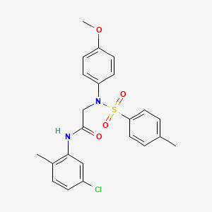 N~1~-(5-chloro-2-methylphenyl)-N~2~-(4-methoxyphenyl)-N~2~-[(4-methylphenyl)sulfonyl]glycinamide