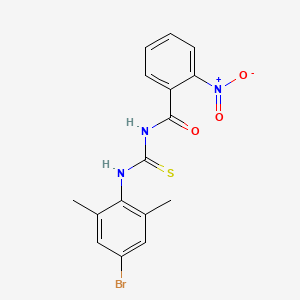 N-{[(4-bromo-2,6-dimethylphenyl)amino]carbonothioyl}-2-nitrobenzamide