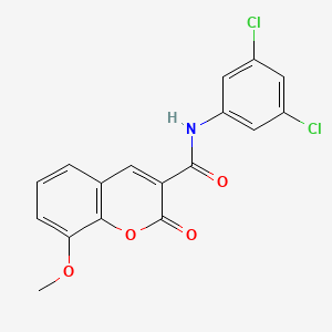 N-(3,5-dichlorophenyl)-8-methoxy-2-oxo-2H-chromene-3-carboxamide