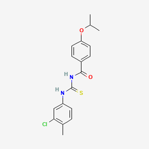 N-{[(3-chloro-4-methylphenyl)amino]carbonothioyl}-4-isopropoxybenzamide