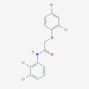 2-(4-bromo-2-chlorophenoxy)-N-(2,3-dichlorophenyl)acetamide