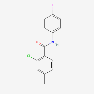 molecular formula C14H11ClINO B3676334 2-chloro-N-(4-iodophenyl)-4-methylbenzamide 