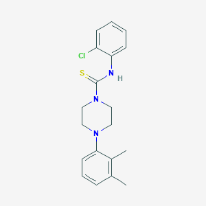 molecular formula C19H22ClN3S B3676381 N-(2-chlorophenyl)-4-(2,3-dimethylphenyl)-1-piperazinecarbothioamide 