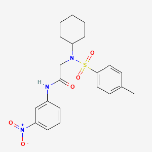 N~2~-cyclohexyl-N~2~-[(4-methylphenyl)sulfonyl]-N~1~-(3-nitrophenyl)glycinamide