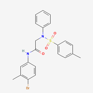 N~1~-(4-bromo-3-methylphenyl)-N~2~-[(4-methylphenyl)sulfonyl]-N~2~-phenylglycinamide