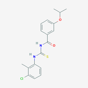 molecular formula C18H19ClN2O2S B3676532 N-{[(3-chloro-2-methylphenyl)amino]carbonothioyl}-3-isopropoxybenzamide 