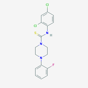 molecular formula C17H16Cl2FN3S B3676603 N-(2,4-dichlorophenyl)-4-(2-fluorophenyl)-1-piperazinecarbothioamide 