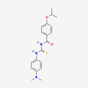 molecular formula C19H23N3O2S B3676710 N-({[4-(dimethylamino)phenyl]amino}carbonothioyl)-4-isopropoxybenzamide 