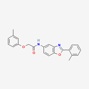 molecular formula C23H20N2O3 B3676735 2-(3-methylphenoxy)-N-[2-(2-methylphenyl)-1,3-benzoxazol-5-yl]acetamide 