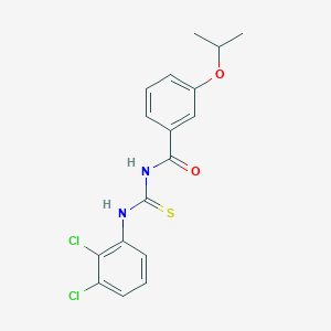 molecular formula C17H16Cl2N2O2S B3676780 N-{[(2,3-dichlorophenyl)amino]carbonothioyl}-3-isopropoxybenzamide 