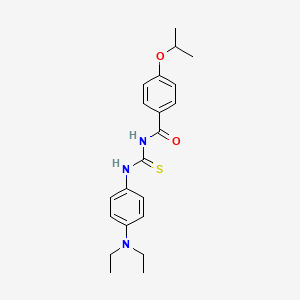 N-({[4-(diethylamino)phenyl]amino}carbonothioyl)-4-isopropoxybenzamide