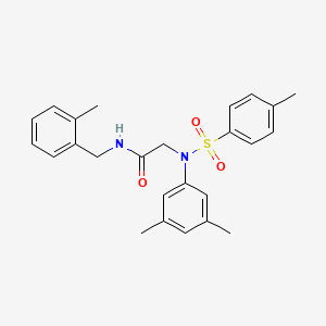 molecular formula C25H28N2O3S B3677047 N~2~-(3,5-dimethylphenyl)-N~1~-(2-methylbenzyl)-N~2~-[(4-methylphenyl)sulfonyl]glycinamide 
