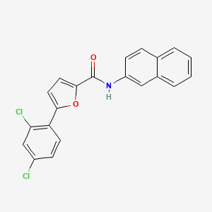 molecular formula C21H13Cl2NO2 B3677135 5-(2,4-dichlorophenyl)-N-2-naphthyl-2-furamide 