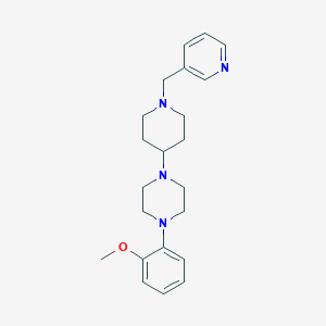 molecular formula C22H30N4O B367740 1-(2-Methoxyphenyl)-4-[1-(3-pyridinylmethyl)-4-piperidinyl]piperazine CAS No. 431926-77-1