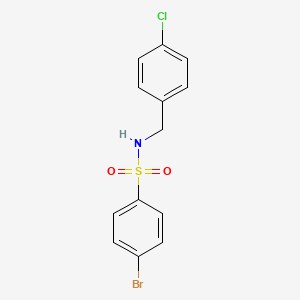 molecular formula C13H11BrClNO2S B3677678 4-bromo-N-(4-chlorobenzyl)benzenesulfonamide 