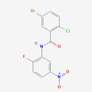 5-bromo-2-chloro-N-(2-fluoro-5-nitrophenyl)benzamide