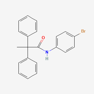 molecular formula C21H18BrNO B3677735 N-(4-bromophenyl)-2,2-diphenylpropanamide 