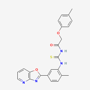 N-{[(2-methyl-5-[1,3]oxazolo[4,5-b]pyridin-2-ylphenyl)amino]carbonothioyl}-2-(4-methylphenoxy)acetamide