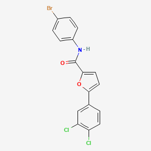 molecular formula C17H10BrCl2NO2 B3677851 N-(4-bromophenyl)-5-(3,4-dichlorophenyl)-2-furamide 