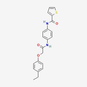 molecular formula C21H20N2O3S B3677898 N-(4-{[2-(4-ethylphenoxy)acetyl]amino}phenyl)-2-thiophenecarboxamide 
