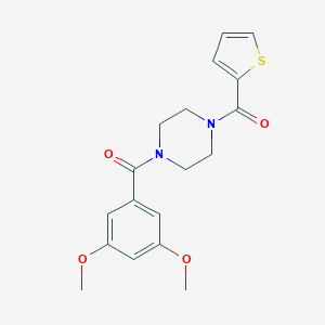 (3,5-Dimethoxy-phenyl)-[4-(thiophene-2-carbonyl)-piperazin-1-yl]-methanone