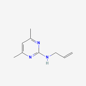 molecular formula C9H13N3 B3678783 N-allyl-4,6-dimethyl-2-pyrimidinamine CAS No. 17466-17-0
