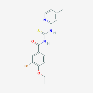 3-bromo-4-ethoxy-N-[(4-methylpyridin-2-yl)carbamothioyl]benzamide