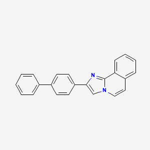 molecular formula C23H16N2 B3678925 2-(4-biphenylyl)imidazo[2,1-a]isoquinoline CAS No. 75318-68-2