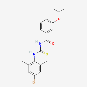 molecular formula C19H21BrN2O2S B3678984 N-{[(4-bromo-2,6-dimethylphenyl)amino]carbonothioyl}-3-isopropoxybenzamide 