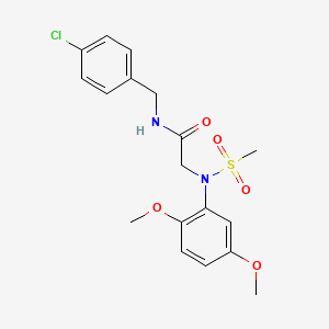 N~1~-(4-chlorobenzyl)-N~2~-(2,5-dimethoxyphenyl)-N~2~-(methylsulfonyl)glycinamide