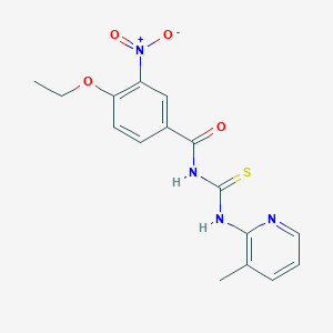 4-ethoxy-N-[(3-methylpyridin-2-yl)carbamothioyl]-3-nitrobenzamide