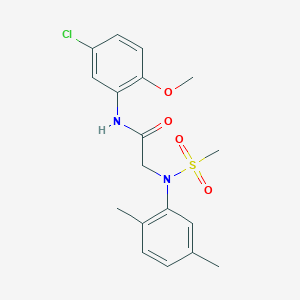 N~1~-(5-chloro-2-methoxyphenyl)-N~2~-(2,5-dimethylphenyl)-N~2~-(methylsulfonyl)glycinamide