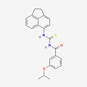 molecular formula C23H22N2O2S B3679122 N-[(1,2-dihydro-5-acenaphthylenylamino)carbonothioyl]-3-isopropoxybenzamide 