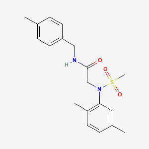 N~2~-(2,5-dimethylphenyl)-N~1~-(4-methylbenzyl)-N~2~-(methylsulfonyl)glycinamide