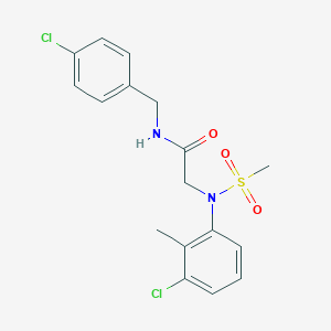 N~1~-(4-chlorobenzyl)-N~2~-(3-chloro-2-methylphenyl)-N~2~-(methylsulfonyl)glycinamide