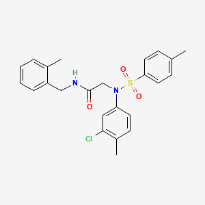 N~2~-(3-chloro-4-methylphenyl)-N~1~-(2-methylbenzyl)-N~2~-[(4-methylphenyl)sulfonyl]glycinamide