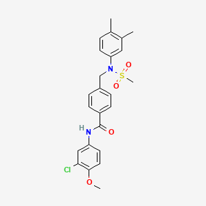 N-(3-chloro-4-methoxyphenyl)-4-{[(3,4-dimethylphenyl)(methylsulfonyl)amino]methyl}benzamide