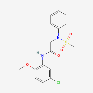 N~1~-(5-chloro-2-methoxyphenyl)-N~2~-(methylsulfonyl)-N~2~-phenylglycinamide