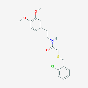 2-[(2-chlorobenzyl)thio]-N-[2-(3,4-dimethoxyphenyl)ethyl]acetamide