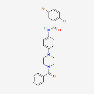 N-[4-(4-benzoylpiperazin-1-yl)phenyl]-5-bromo-2-chlorobenzamide