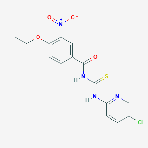 N-[(5-chloropyridin-2-yl)carbamothioyl]-4-ethoxy-3-nitrobenzamide