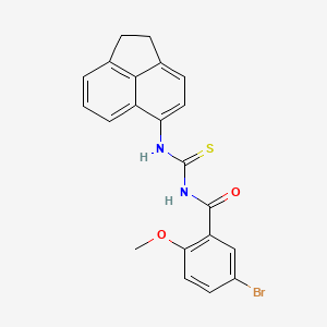 5-bromo-N-(1,2-dihydroacenaphthylen-5-ylcarbamothioyl)-2-methoxybenzamide