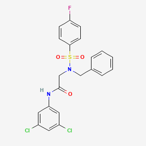 N~2~-benzyl-N~1~-(3,5-dichlorophenyl)-N~2~-[(4-fluorophenyl)sulfonyl]glycinamide