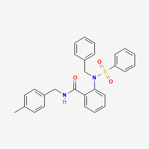 2-[benzyl(phenylsulfonyl)amino]-N-(4-methylbenzyl)benzamide