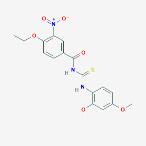 N-[(2,4-dimethoxyphenyl)carbamothioyl]-4-ethoxy-3-nitrobenzamide