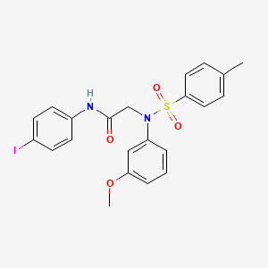 N~1~-(4-iodophenyl)-N~2~-(3-methoxyphenyl)-N~2~-[(4-methylphenyl)sulfonyl]glycinamide