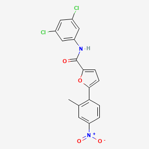 N-(3,5-dichlorophenyl)-5-(2-methyl-4-nitrophenyl)furan-2-carboxamide