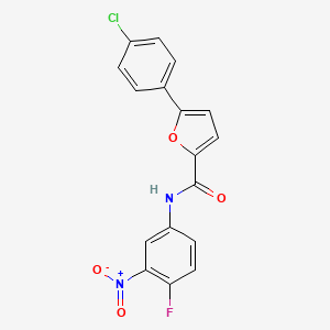 5-(4-chlorophenyl)-N-(4-fluoro-3-nitrophenyl)furan-2-carboxamide