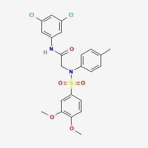 N~1~-(3,5-dichlorophenyl)-N~2~-[(3,4-dimethoxyphenyl)sulfonyl]-N~2~-(4-methylphenyl)glycinamide